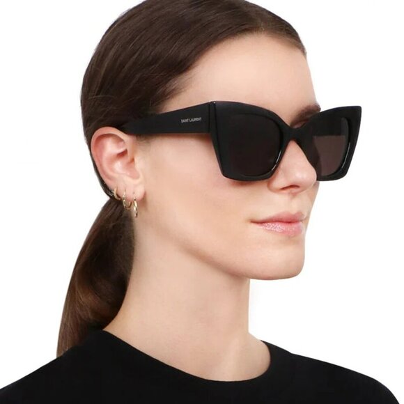 Saint Laurent SL552 001 BRAND NEW Sunglasses Black Cat Eye Women main image 5